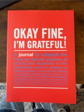 Knock Knock Red Gratitude Journal — Okay Fine, I’m Grateful!
